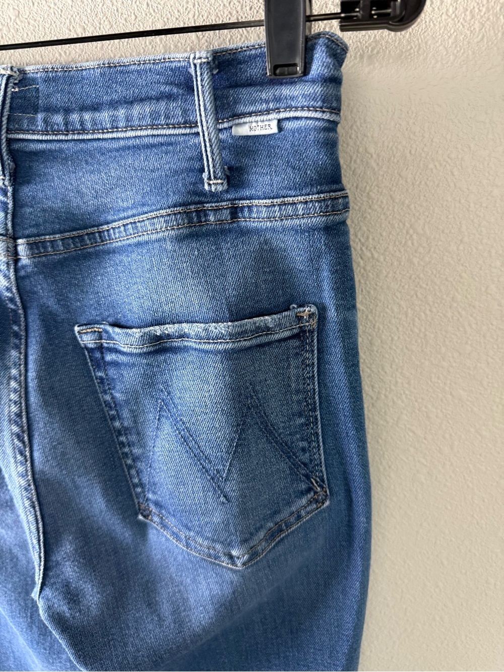MOTHER The Hustler Ankle Fray Bootcut Jeans Grasping At Straws Denim Women’s 27 - Picture 10 of 14